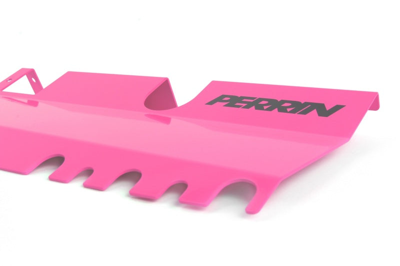 Perrin [15-21 WRX/STI] Without OEM Intake Scoop 2pc Radiator Shroud Hyper Pink | PSP-ENG-512-2HP