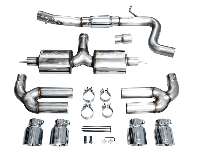 AWE Tuning AWE 22-24 Audi 8Y S3 Touring Edition Exhaust - Chrome Silver Tips 3015-42897