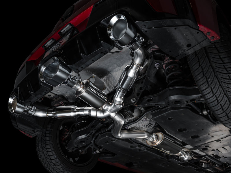 AWE Tuning AWE 23-24 Toyota GR Corolla Touring Edition Catback Exhaust - Chrome Silver Tips 3015-52472