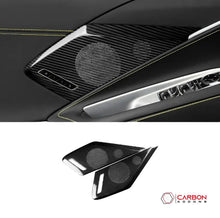 C8 Corvette Carbon Fiber Door Speaker Trim Cover