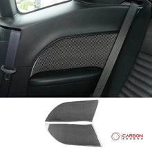 [2pcs] Carbon Fiber Rear Seat Arm Rest Panel Overlay for Dodge Challenger 2015-2023