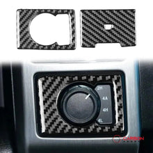 [2pcs] Real Carbon Dash Center AC Vent Control Trim Overlay | 2015-2020 F150