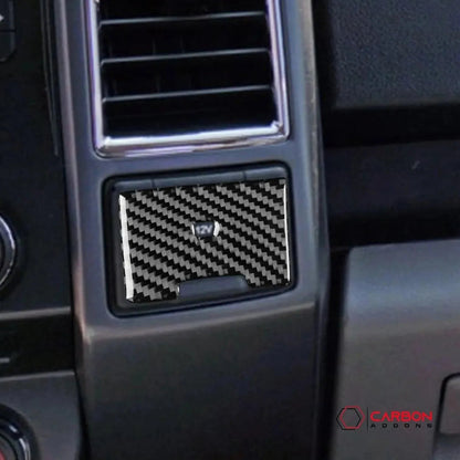 [2pcs] Real Carbon Dash Center AC Vent Control Trim Overlay | 2015-2020 F150