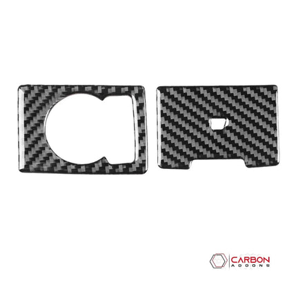 [2pcs] Real Carbon Dash Center AC Vent Control Trim Overlay | 2015-2020 F150