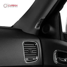 [2pcs] Real Carbon Fiber A-Pillar AC Vent Trim Overlay for 2011+ Dodge Durango