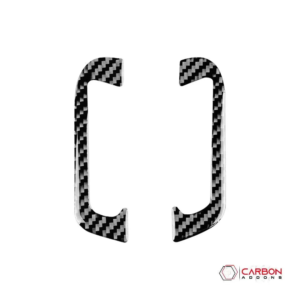 [2pcs] Real Carbon Fiber A-Pillar AC Vent Trim Overlay for 2011-2022 Dodge Durango