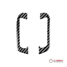 [2pcs] Real Carbon Fiber A-Pillar AC Vent Trim Overlay for 2011+ Dodge Durango