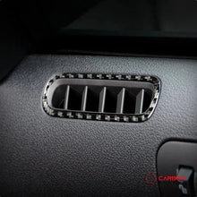 [2pcs] Real Carbon Fiber Door AC Vent trim Overlay For Mustang 2010-2014