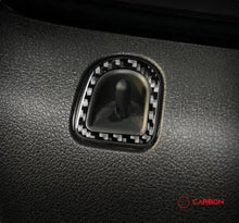 [2pcs] Real Carbon Fiber Door Lock Trim Overlay For Mustang 2012-2014