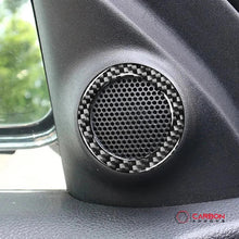 [2pcs] Real Carbon Fiber Door Speaker Trim Overlay for 2011-2020 Dodge Durango