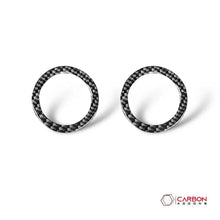 [2pcs] Real Carbon Fiber Door Speaker Trim Overlay for 2011+ Dodge Durango