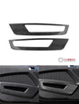 [2pcs] Real Carbon Fiber Front Door Panel Trim Overlay For Mustang 2010-2014