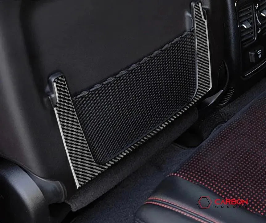 [2pcs] Real Carbon Fiber Rear Seat Storage Trim Overlay for 2011-2022 Dodge Durango