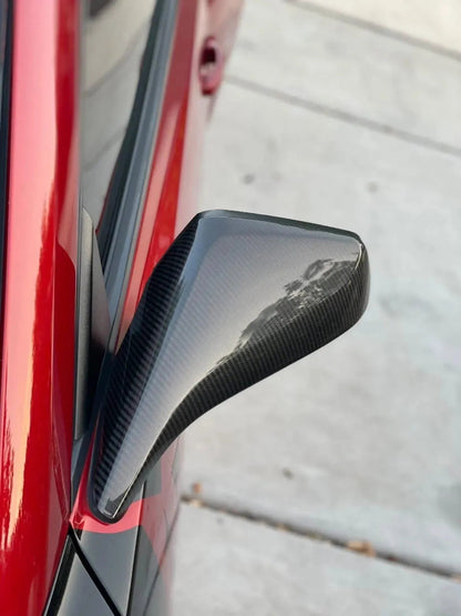 [2pcs Set] Carbon Fiber Mirror Cover for Chevy Camaro 2010-2015