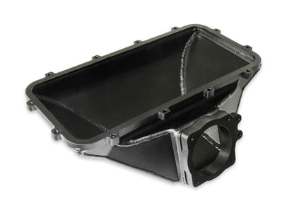 HI-RAM 95MM Fabricated Side Mount Plenum Top - Black Finish- 86-95 Ford 5.0 Style