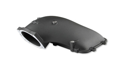 8.2" SBF Ford Hi-Ram Intake Manifold with 95mm 1986-95 Ford 5.0 Throttle Body Flange Side Mount Top. Black by The Tuner Store