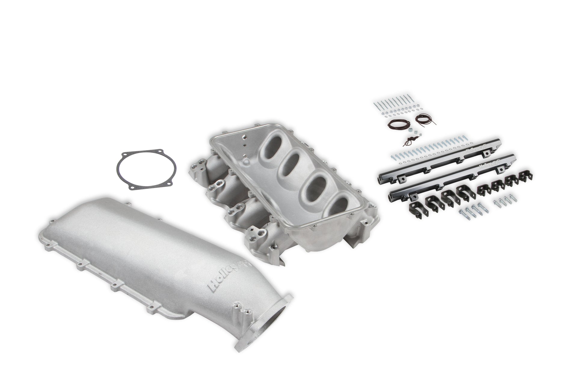 Holley Lo-Ram Manifold Base and Fuel Rails Dual Fuel Injector - GM LS3/L92