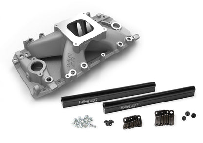 Holley EFI Intake Manifold 396, 402, 427, 454, 502 for 4150 Style Flange, Rectangular Port Heads by The Tuner Store
