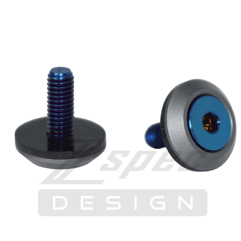 ZSPEC Convertible Deck Catch Fasteners for '93-96 Nissan 300zx, Titanium & Billet