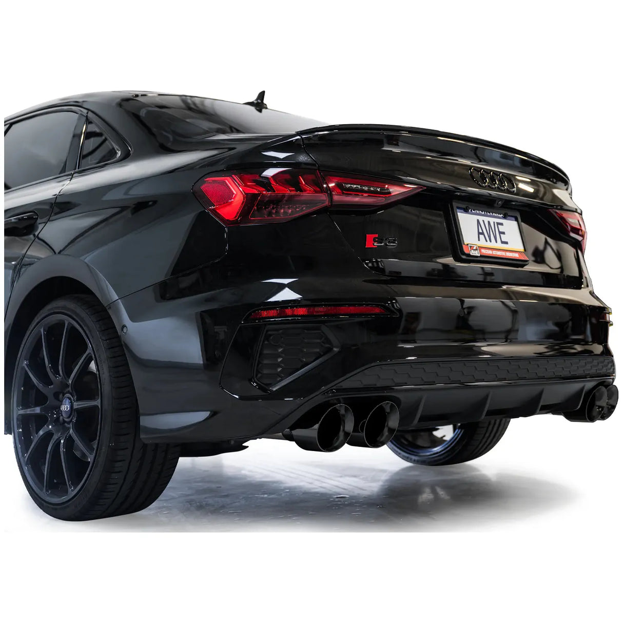 AWE 22-24 Audi 8Y S3 Touring Edition Exhaust - Diamond Black Tips