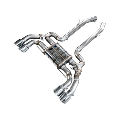 AWE SwitchPath Axleback Exhaust | Chrome Silver Tips BMW X3 M 2020-2024