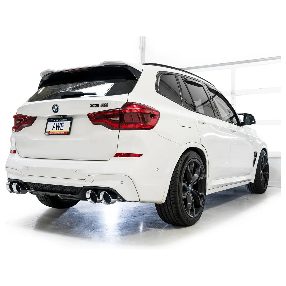 AWE SwitchPath Axleback Exhaust | Chrome Silver Tips BMW X3 M 2020-2024