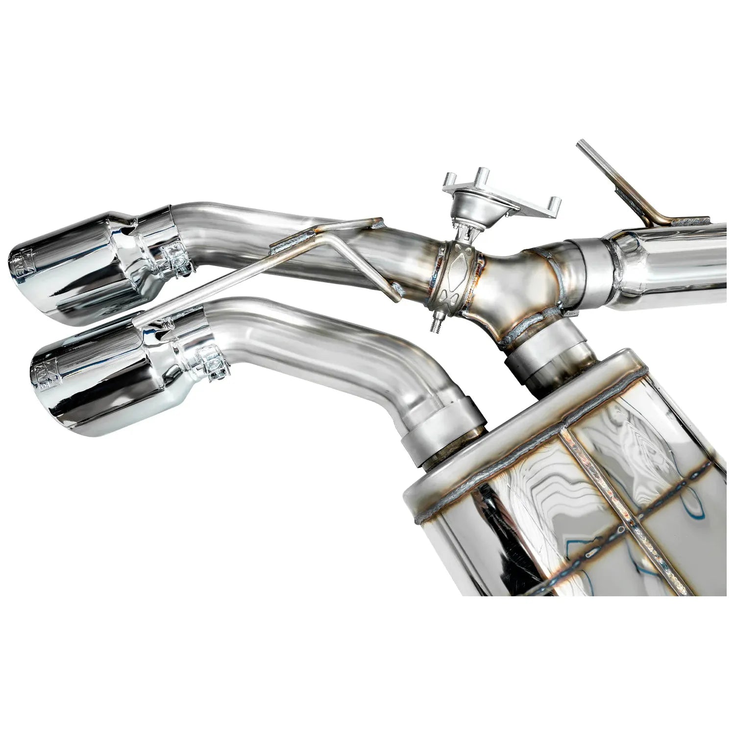 AWE Tuning 2021+ Cadillac CT4-V Blackwing SwitchPath Exhaust - Chrome Silver Tips