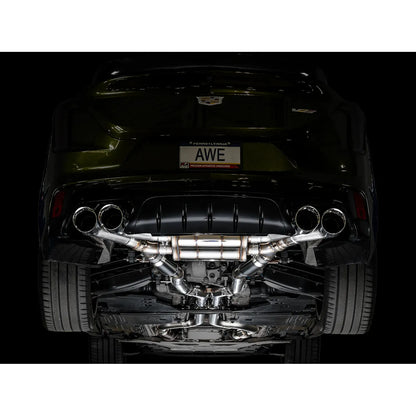 AWE Tuning 2021+ Cadillac CT4-V Blackwing SwitchPath Exhaust - Chrome Silver Tips