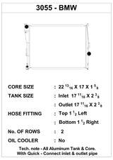 BMW E46 3-Series / 03-05 E85/E86 Z4 High-Performance All-Aluminum Radiator