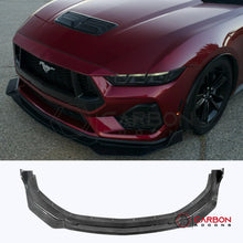 Real Carbon Fiber Front Lip Splitter Extension for 2024+ Ford Mustang GT & EcoBoost