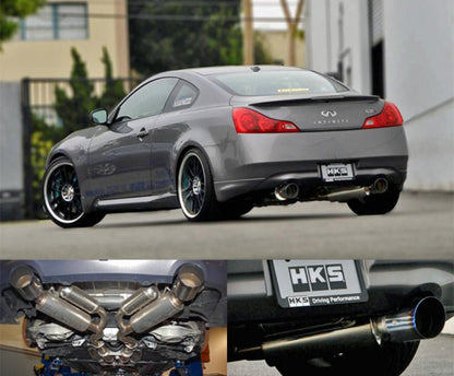 HKS [Infiniti G37(2008)] Hi-Power Exhaust; Dual Exhaust