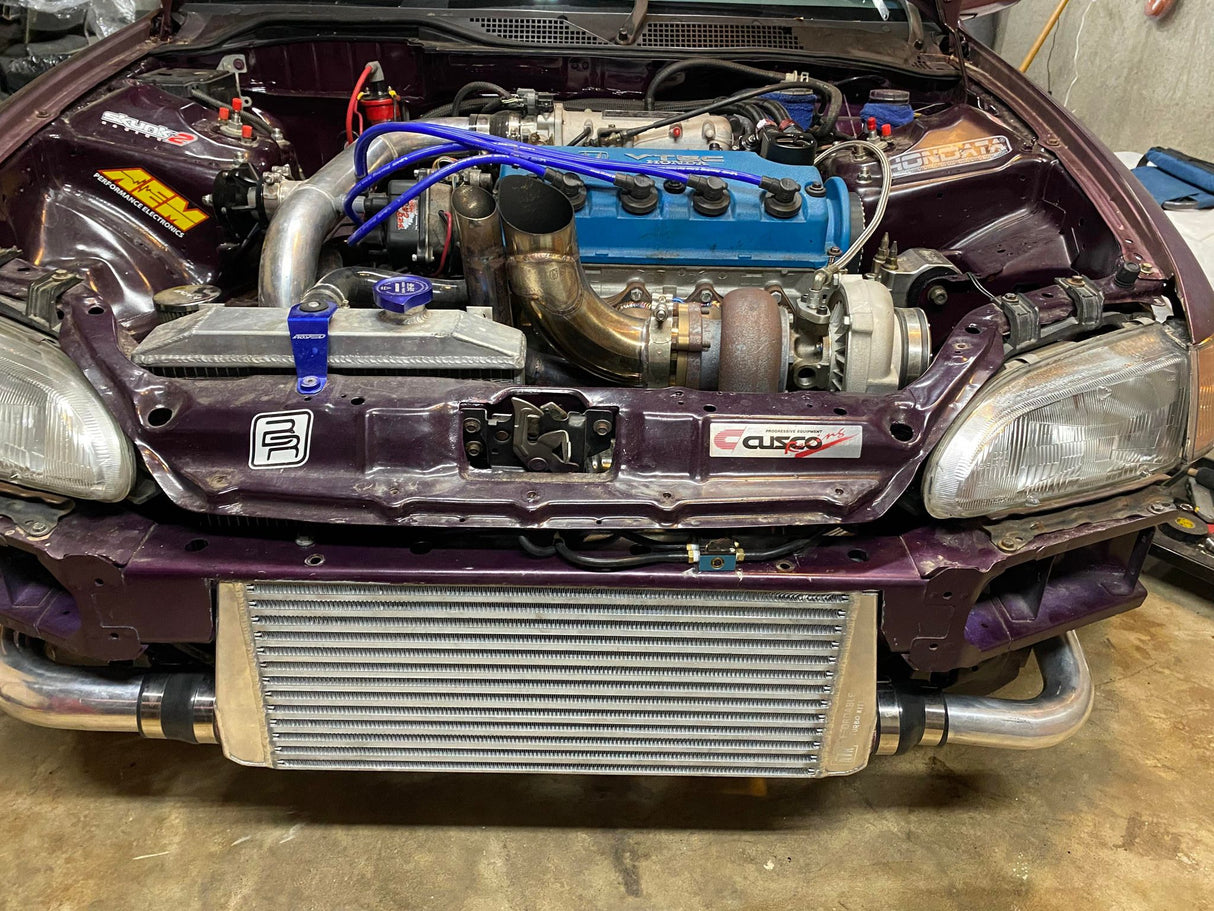 Affordable Turbo Kits ATK Street/Strip S3 Intercooler Side 2.5" inlet 2.5 inch outlet 3.2" core (300-600+hp) Bar & Plate Universal Honda Civic Del Sol CRX Prelude Accord Acura Integra