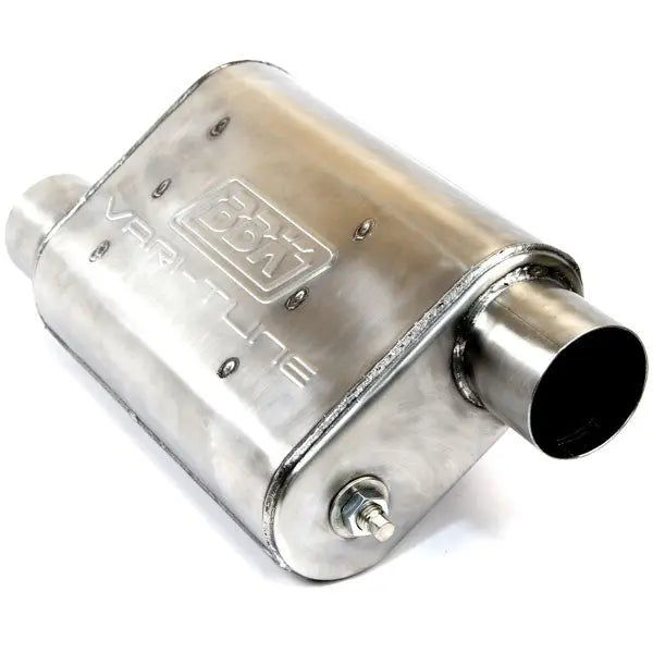 Varitune Adjustable Muffler Double Offset 2.5 Inch Stainless