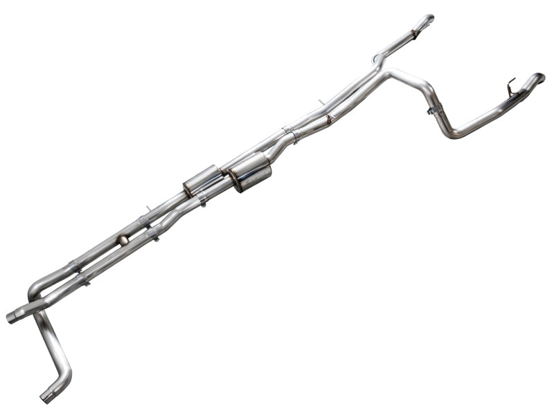 AWE Tuning AWE 4th Gen GM 1500 6.2L Catback Split Rear Exit (w/ Bumper Cutouts) - OE Tips 3015-31202