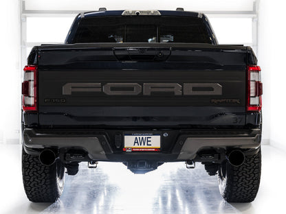 AWE Tuning AWE Gen 3 Ford Raptor SwitchPath Exhaust - Diamond Black Tips 3025-33356