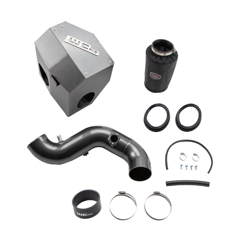 Wehrli 13-18 Cummins 6.7L Intake Kit 4in - Fine Texture Black