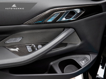 AutoTecknic Dry Carbon Interior Door Handle Trim Set - G22 4-Series