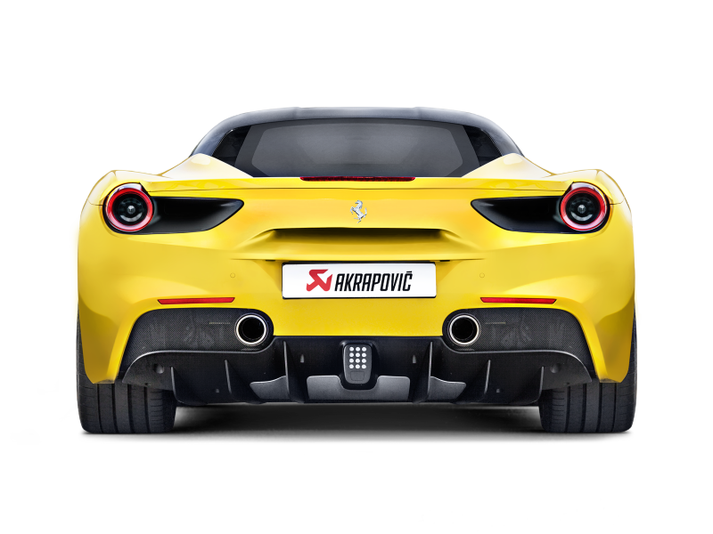 Akrapovic 16-17 Ferrari 488 GTB/488 Spyder Slip-On Line (Titanium) w/ Carbon Tips MTP-FE488H