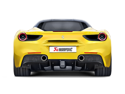 Akrapovic 16-17 Ferrari 488 GTB/488 Spyder Slip-On Line (Titanium) w/ Carbon Tips MTP-FE488H