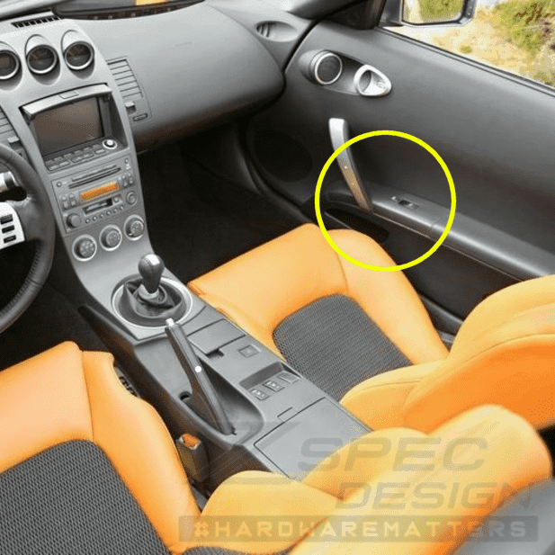 ZSPEC 350z Z33 Interior Door Window Switch Finisher Set for LHD '03-05, Black
