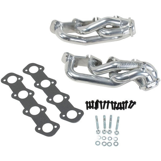 Ford F150 4.6 1-5/8 Shorty Exhaust Headers Polished Silver Ceramic 97-03