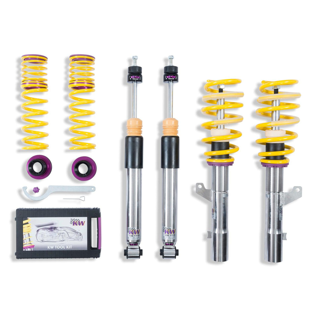 KW Suspensions 352100AK KW V3 Coilover Kit - Audi RS3 (8V); Without EDC