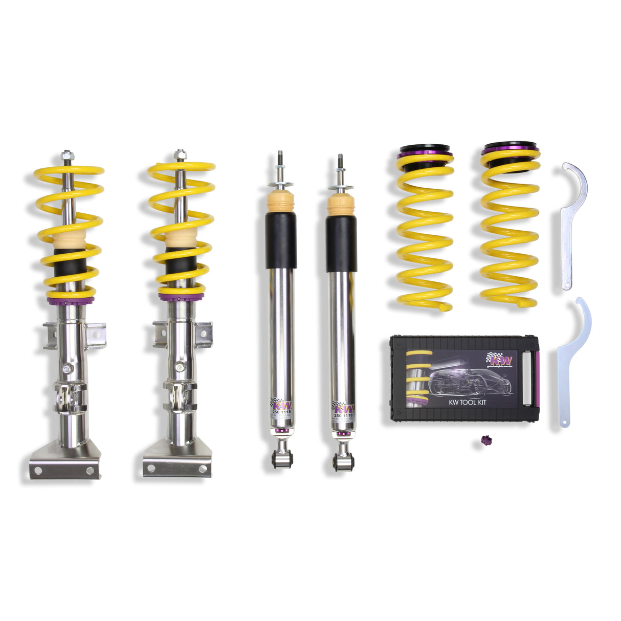 KW Suspensions 35225046 KW V3 Coilover Kit - 2012+ Mercedes SLK350 (W172); 2017+ Mercedes SLC Incl AMG.