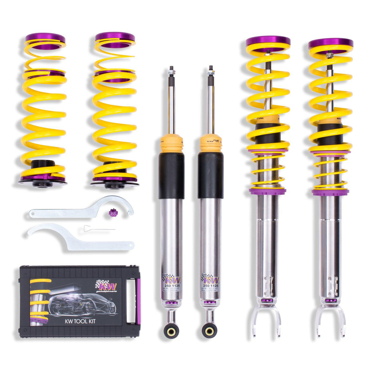 KW Suspensions 35225073 KW V3 Coilover Kit - Mercedes C Class (W205) Sedan Coupe; RWD