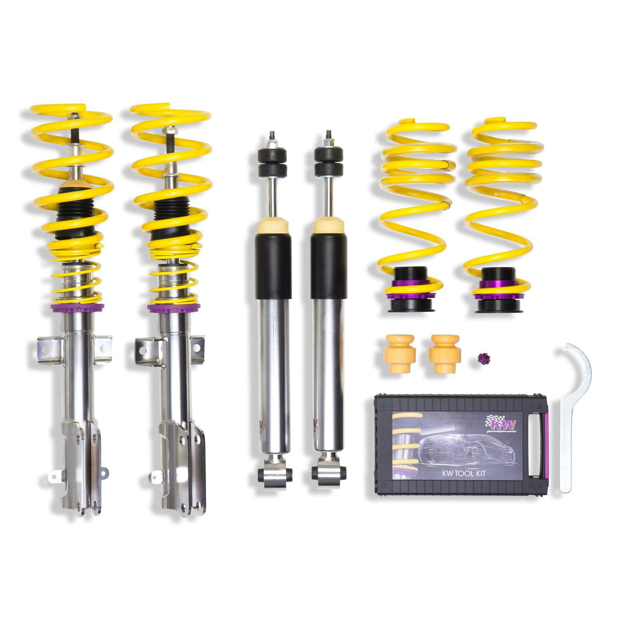 KW Suspensions 35230055 KW V3 Coilover Kit - Ford Mustang Shelby GT500