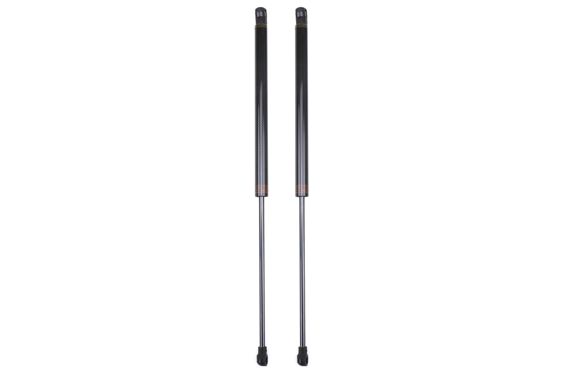 OLM Black Carbon Fiber Hood Dampers - 15+ WRX / STI