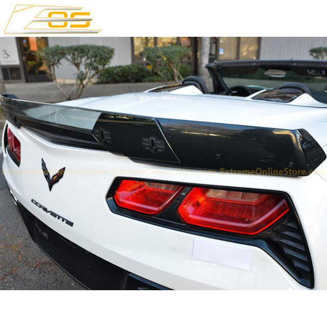 Corvette C7 Wickerbill Rear Spoiler Extension (Light Tinted)