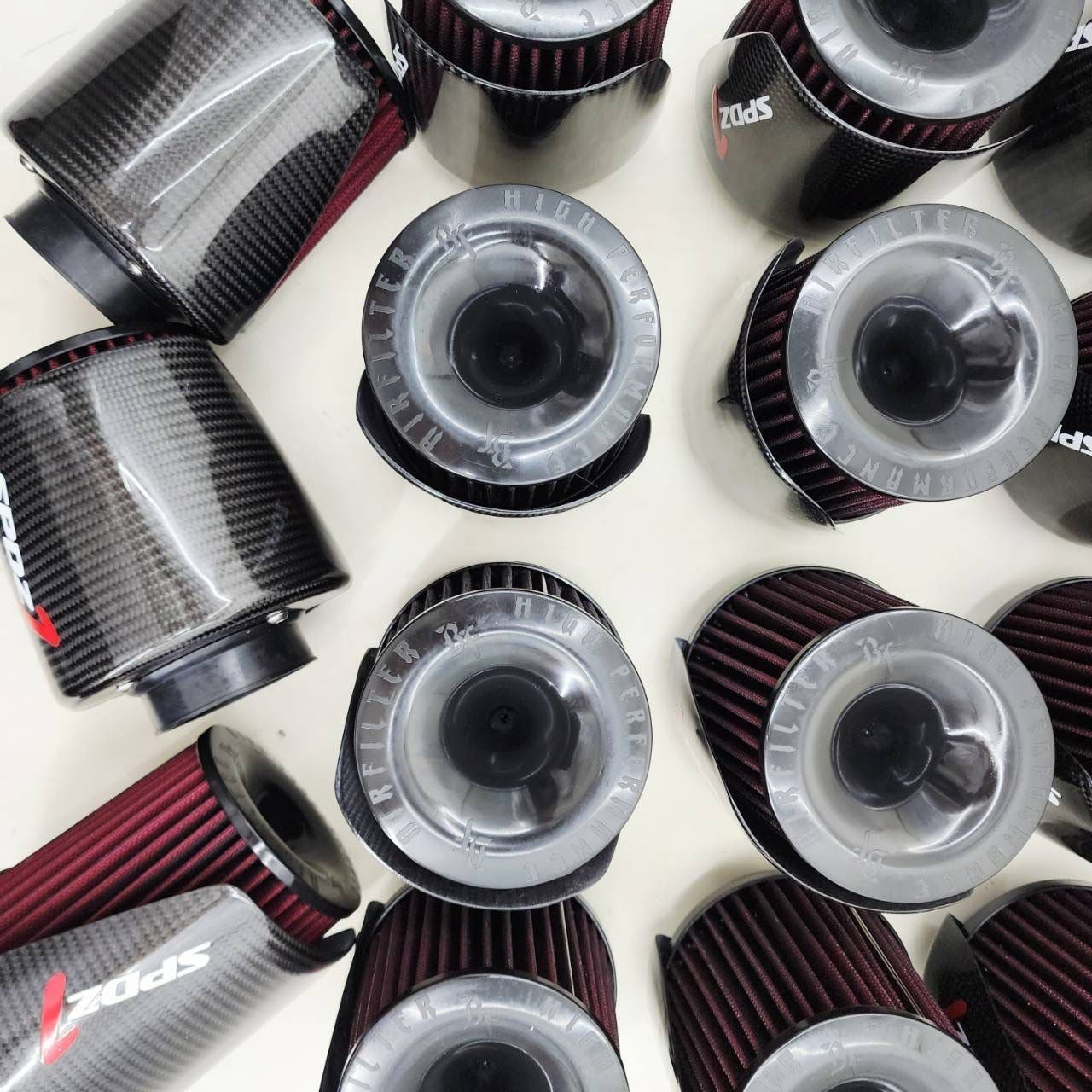 SPDZ1 Carbon Cover High Velocity 3” Inlet Intake Filter