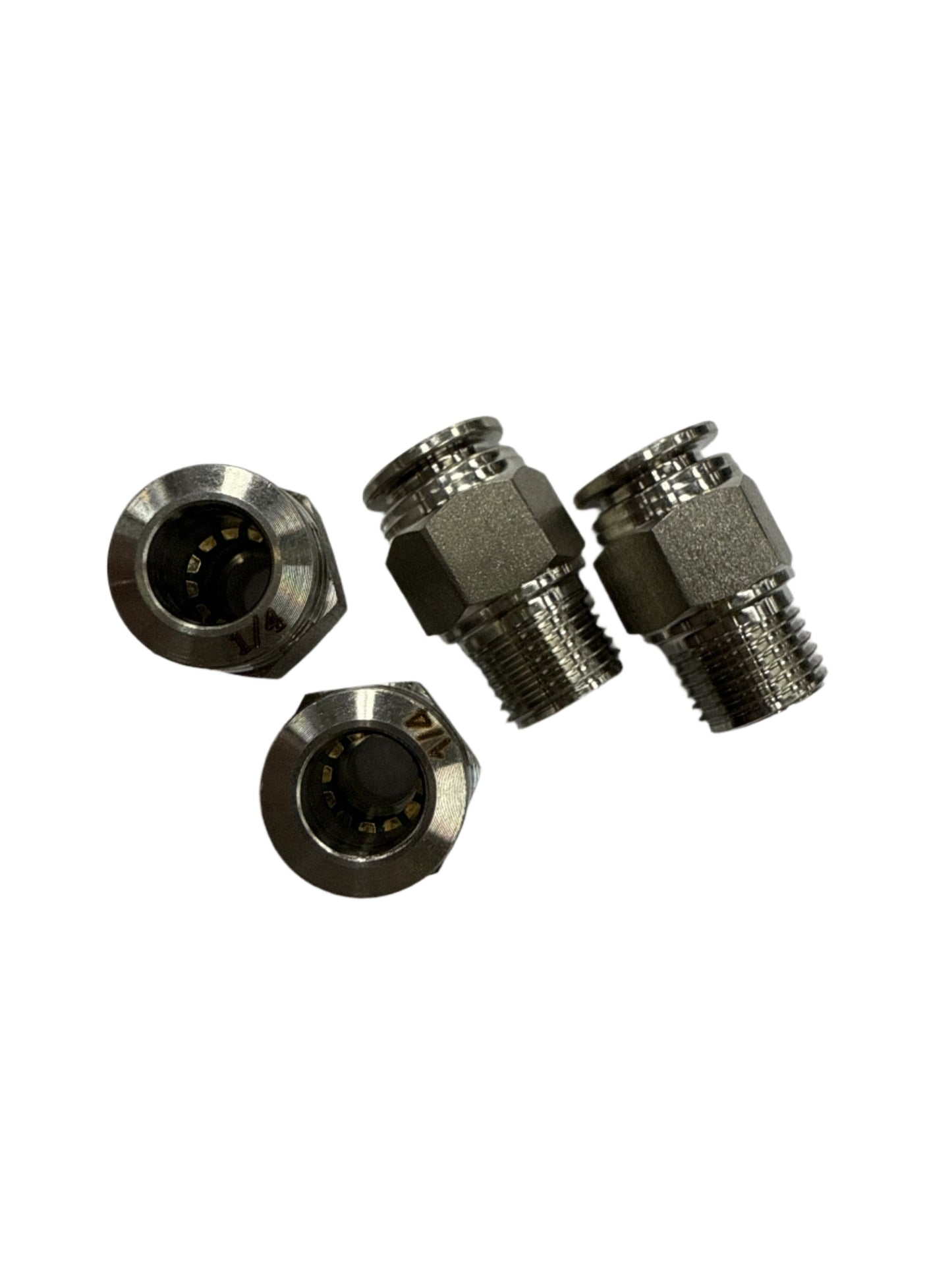 SPDZ1 1/8 NPT - 1/4 DOT Straight 4 Piece Heavy Duty Fitting Kit