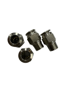 SPDZ1 1/8 NPT - 1/4 DOT Straight 4 Piece Heavy Duty Fitting Kit